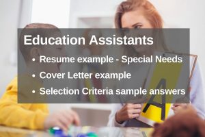 Education Assistant Special Needs Resume Cover Letter